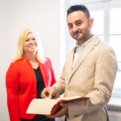 Kanzlei Dr. May Weinheim, Toni Arcuri und Tina Knapp, Steuerberater